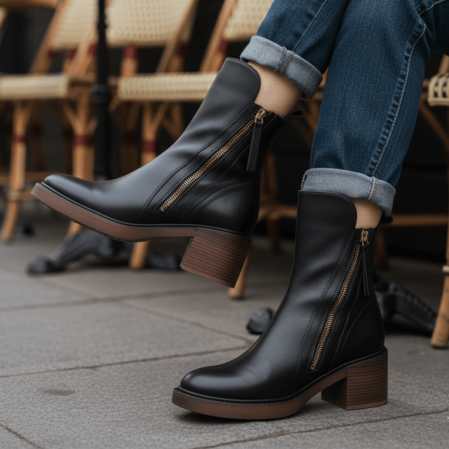 Valessia™ | Botas con un tacón cómodo – elegantes y atemporales