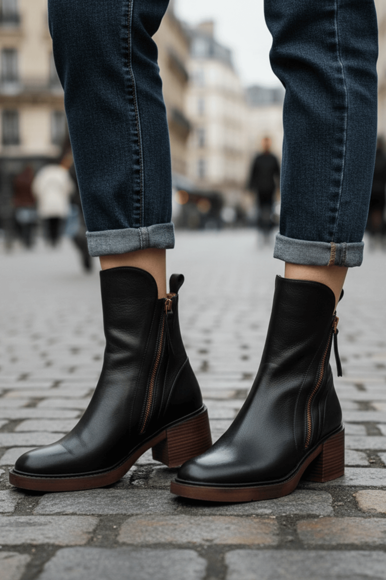 Valessia™ | Botas con un tacón cómodo – elegantes y atemporales