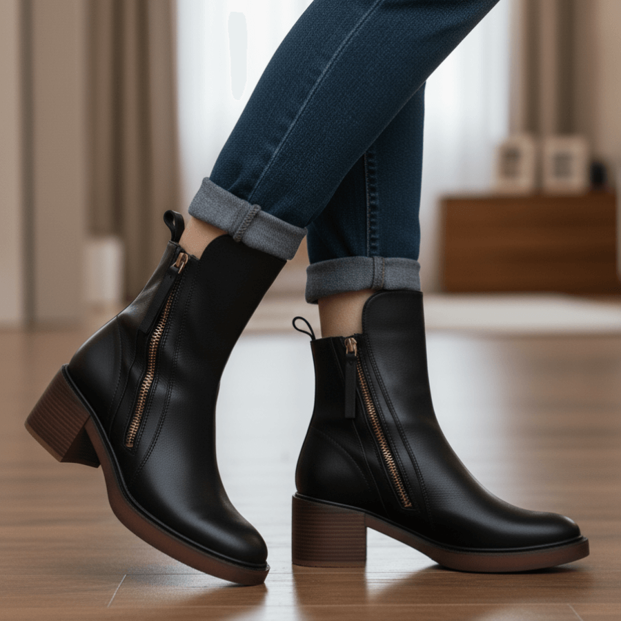 Valessia™ | Botas con un tacón cómodo – elegantes y atemporales