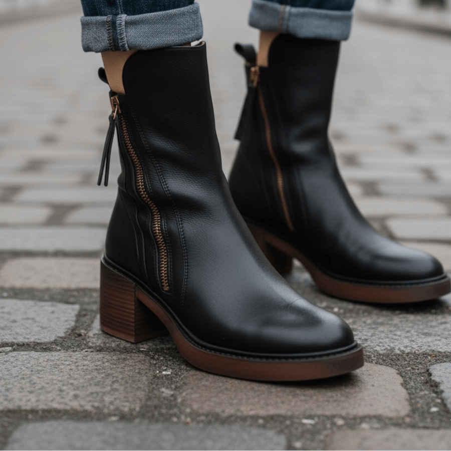 Valessia™ | Botas con un tacón cómodo – elegantes y atemporales